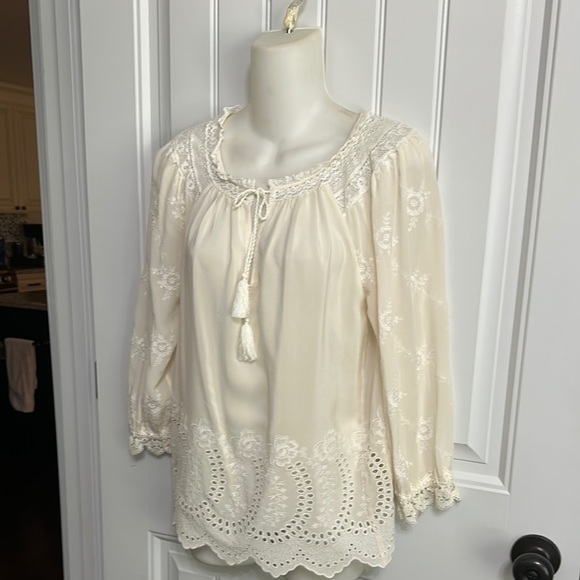 Nwots Joie Silk Cottagecore Blouse Top XXS - Picture 1 of 10